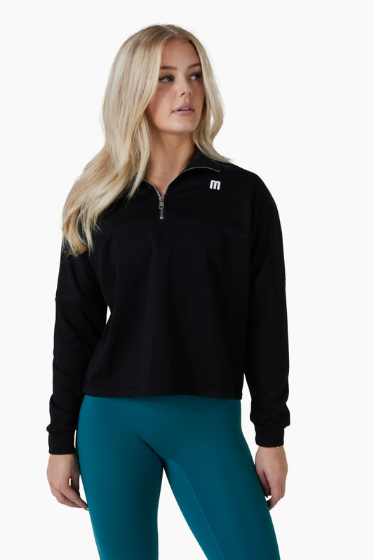 Zipper oversized black