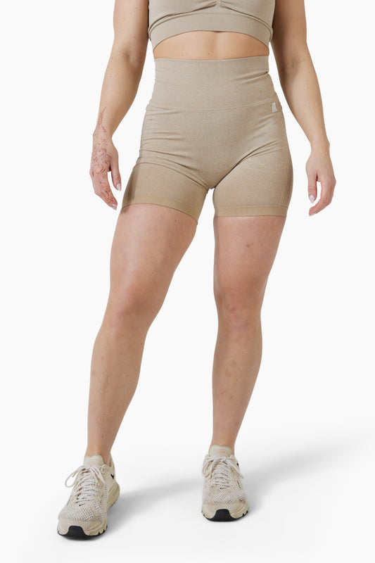 Short Khaki Scrunch
